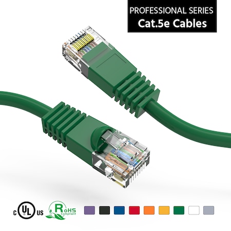 Bestlink Netware CAT5E UTP Ethernet Network Booted Cable - 100ft-Green 100511GN